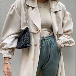 Missguided Cream Outerwear